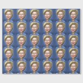 Hillary Clinton Geschenkpapier (Flach)