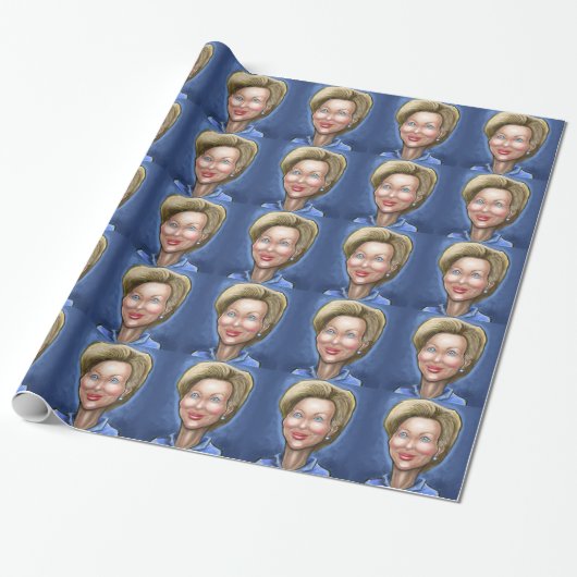 Hillary Clinton Geschenkpapier (Ungerollt)
