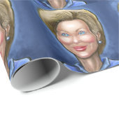Hillary Clinton Geschenkpapier (Rolleneckpunkt)