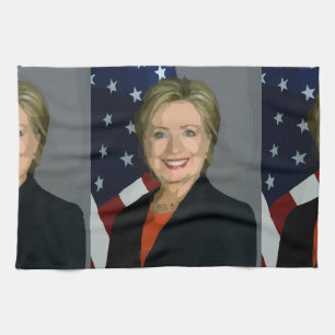 hillary clinton geschirrtuch