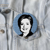 Hillary Clinton-Gesprächs-Blase Button (Beispiel)
