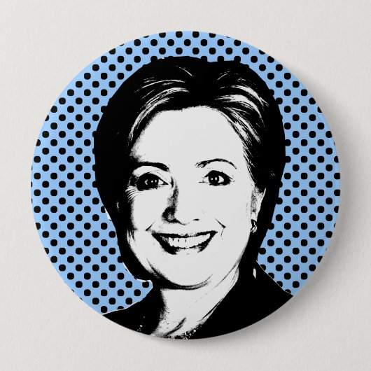 Hillary Clinton-Gesprächs-Blase Button (Vorderseite)