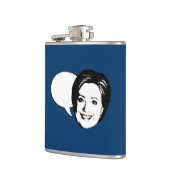 HILLARY CLINTON-GESPRÄCHS-BLASE FLACHMANN (Links)