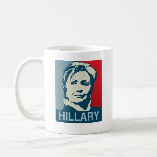 HILLARY CLINTON HOPE-.png Kaffeetasse (Links)