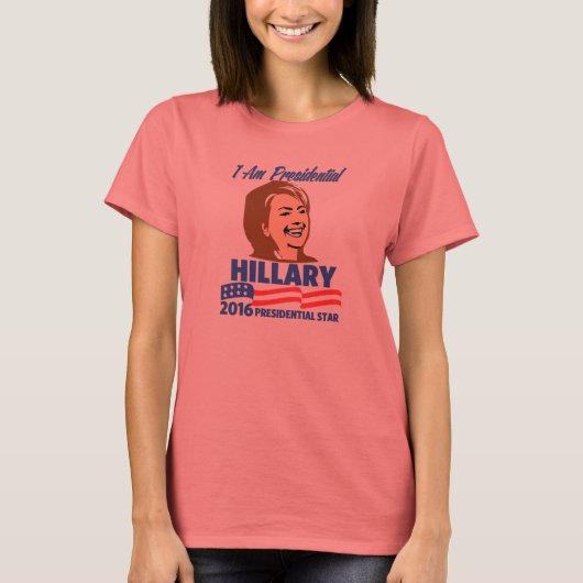 HILLARY CLINTON ICH BIN PRÄSIDENT T-Shirt (Vorderseite)