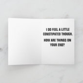 HILLARY CLINTON IN KEINERLEI WEISE TIRED GREETING KARTE (Innenseite)