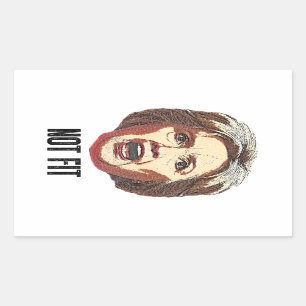 Hillary Clinton ist nicht faul Rechteckiger Aufkleber