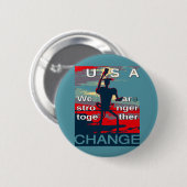 Hillary Clinton jüngster Wahlkampfslogan für 2016 Button (Vorne & Hinten)