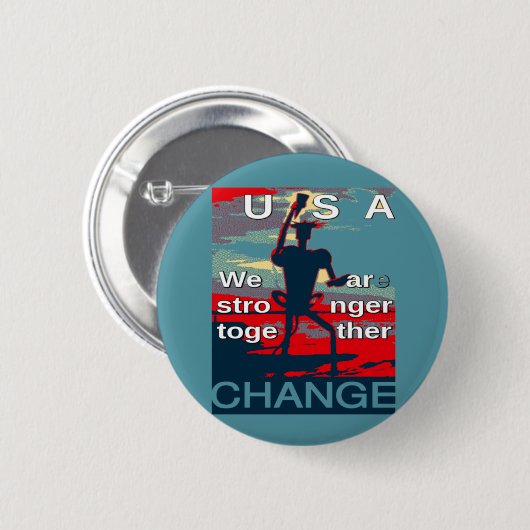 Hillary Clinton jüngster Wahlkampfslogan für 2016 Button (Vorne & Hinten)