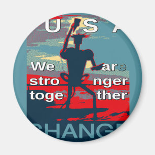 Hillary Clinton jüngster Wahlkampfslogan für 2016 Magnet