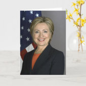Hillary Clinton Karte (Gelbe Blume)