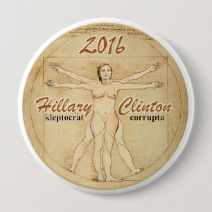 Hillary Clinton: kleptocrat corrupta Button