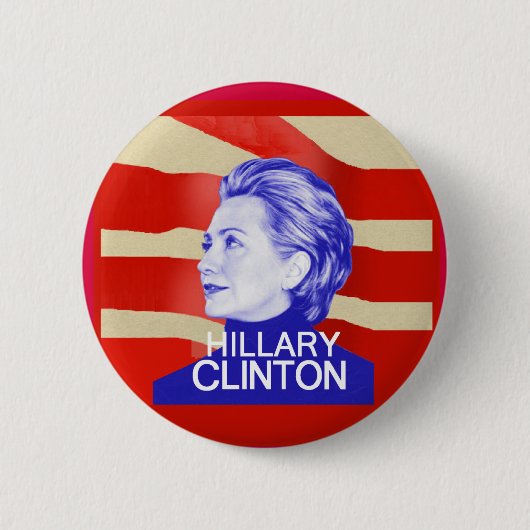 Hillary Clinton-Knopf Button (Vorderseite)
