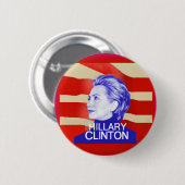 Hillary Clinton-Knopf Button (Vorne & Hinten)