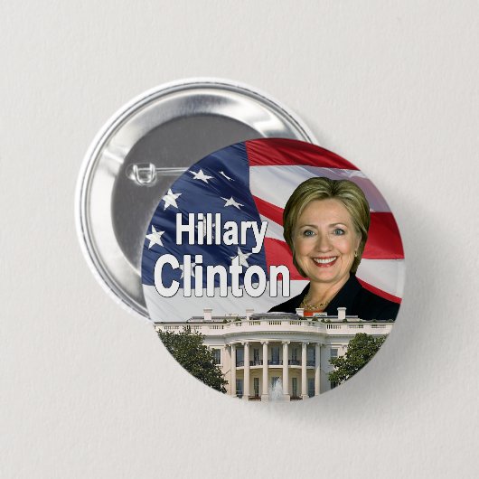Hillary Clinton-Knopf Button (Vorne & Hinten)