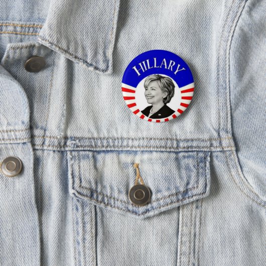 Hillary Clinton-Knopf Button (Beispiel)