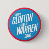 Hillary Clinton - Knopf Elizabeth Waren 2016 Button (Vorderseite)