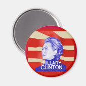 Hillary Clinton Magnet (Vorderseite/Rückseite)