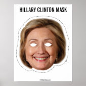 Hillary Clinton Mask Cutout Poster (Vorne)
