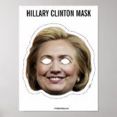 Hillary Clinton Mask Cutout Poster (Vorne)