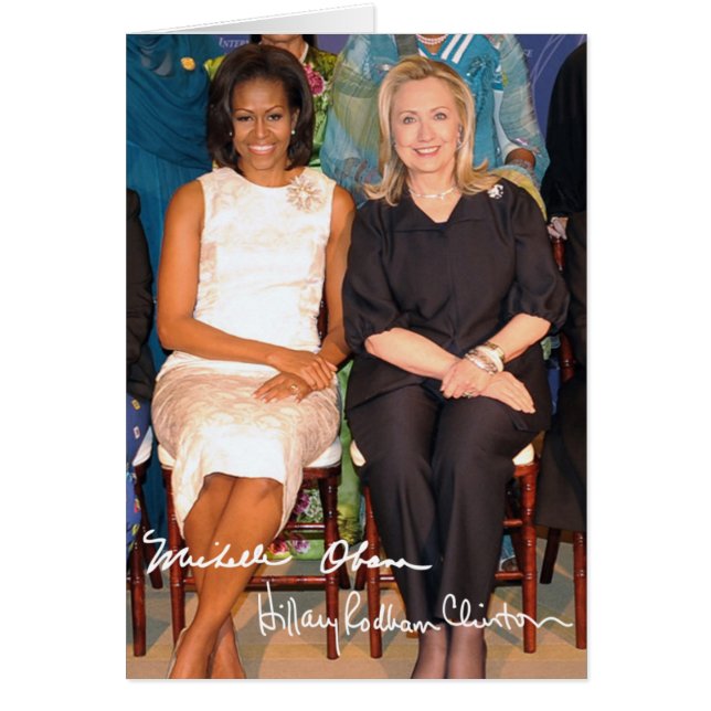 Hillary Clinton & Michele Obama (Vorne)