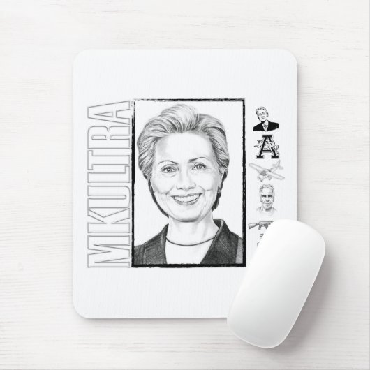Hillary Clinton MKULTRA Mousepad (Mit Mouse)