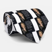 Hillary Clinton "My Eltern & Bildung" Quote Krawatte (Gerollt)