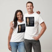 Hillary Clinton "My Eltern & Bildung" Quote T-Shirt (Unisex)