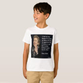 Hillary Clinton "My Eltern & Bildung" Quote T-Shirt (Vorne ganz)