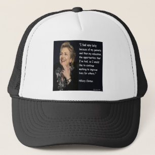 Hillary Clinton "My Eltern & Bildung" Quote Truckerkappe