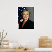 Hillary Clinton Offiziell Portrait Poster (Küche)