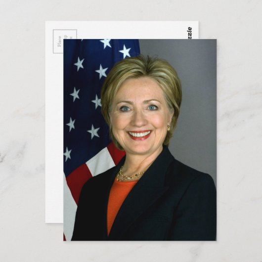 Hillary Clinton Offiziell Portrait Postkarte (Vorne/Hinten)
