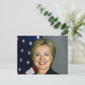 Hillary Clinton Offiziell Portrait Postkarte (Stehend Vorderseite)