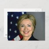 Hillary Clinton Offiziell Portrait Postkarte (Vorne/Hinten)