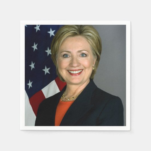 Hillary Clinton Offiziell Portrait Serviette (Vorderseite)