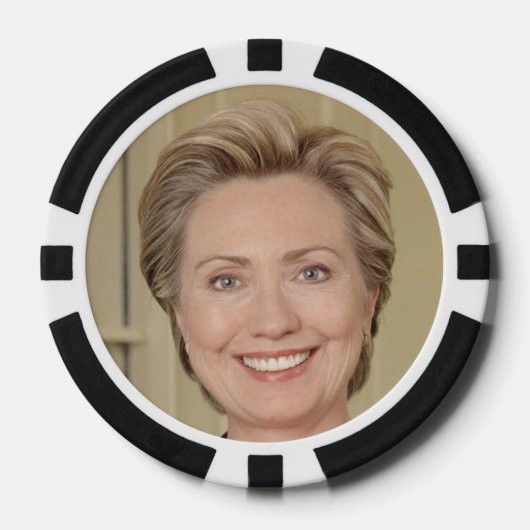 Hillary Clinton Pokerchips (Vorderseite)