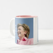 Hillary Clinton - Por Ella Voto Yo! Tasse (Vorderseite Links)