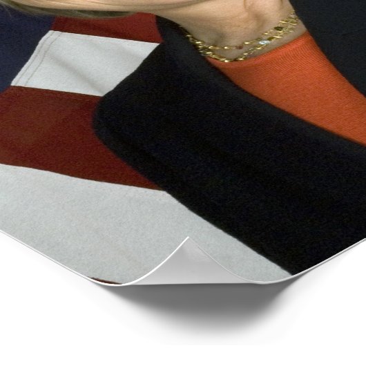 Hillary Clinton Poster (Ecke)
