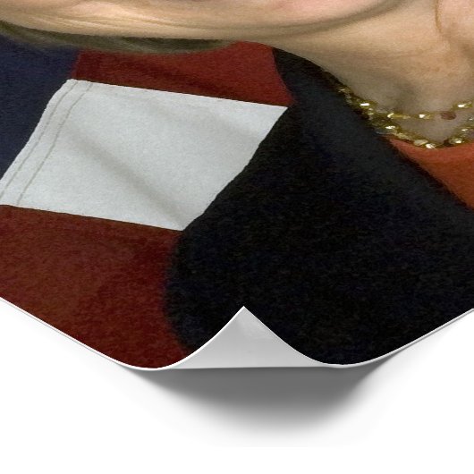 Hillary Clinton Poster (Ecke)