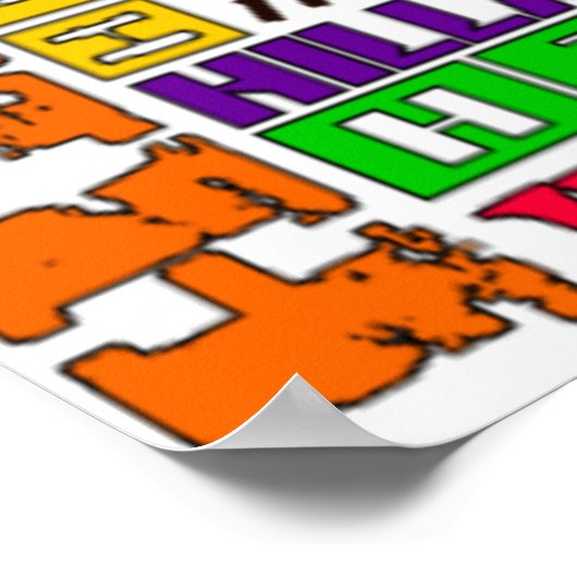 Hillary Clinton Poster (Ecke)