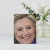 Hillary Clinton Postkarte (Stehend Vorderseite)