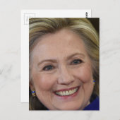 Hillary Clinton Postkarte (Vorne/Hinten)