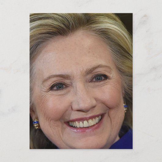 Hillary Clinton Postkarte (Vorderseite)