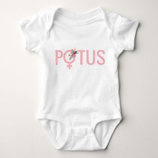 Hillary Clinton POTUS Baby| Feminist Baby Baby Strampler (Vorderseite)