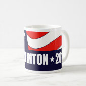 Hillary Clinton Präsident 2016 Amerikanische Flagg Kaffeetasse (VorderseiteRechts)