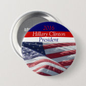 Hillary Clinton-Präsident 2016 durch Button (Vorne & Hinten)