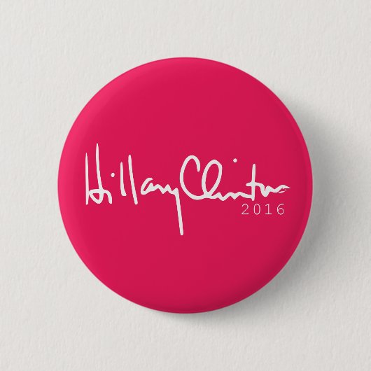 Hillary Clinton Präsident 2016 Pinback Button (Vorderseite)