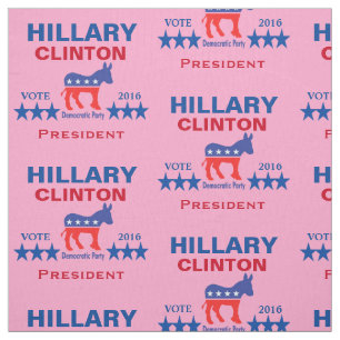 Hillary Clinton-Präsident 2016 Rosa Stoff