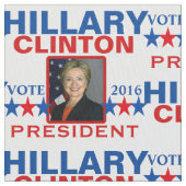 Hillary Clinton-Präsident 2016 Stoff (Nahaufnahme)