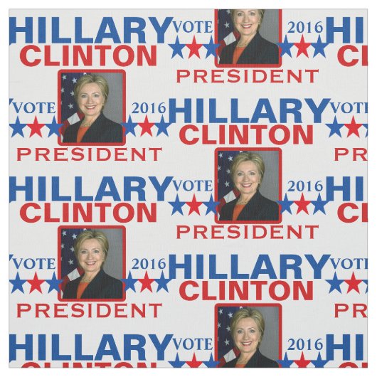 Hillary Clinton-Präsident 2016 Stoff (Muster)